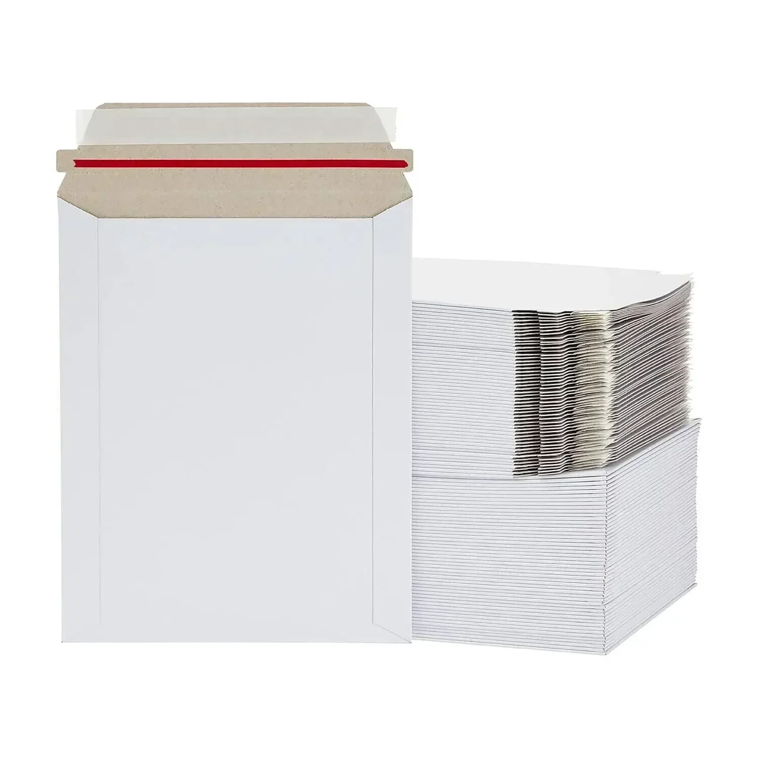 Stay Flat Mailers 100 9,75 x 12,25 BLANCO RIGID PHOTO MAILERS TAB BLOCKING 28 Pt.