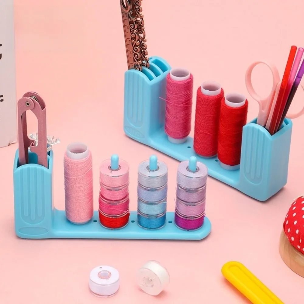 Plastic Magnetic Bobbin Holder Compact Multi-functional Sewing Machine Bobbin Holder Magnetic Adsorption Bobbin Storage Rack
