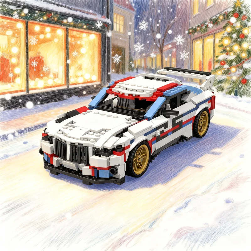 

894pcs MOC BMWedd CSL Hommage R 1 21 Miniland Advanced Model Team Building Blocks Creative Display Gift Collectible Decor Kids