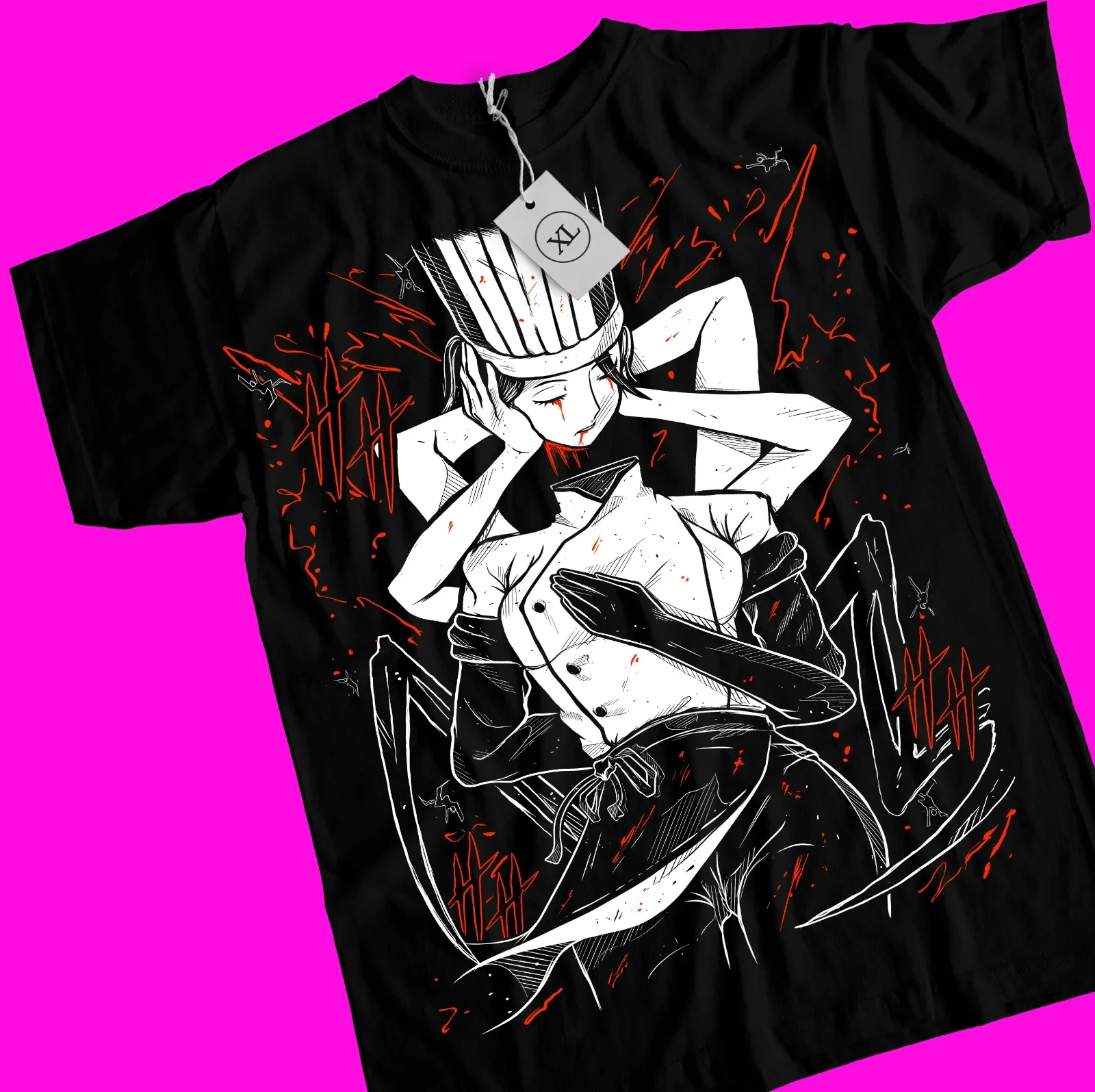 Falling Devil Chainsaw Man T-Shirt Horror Men & Women Manga Unisex Black Shirt