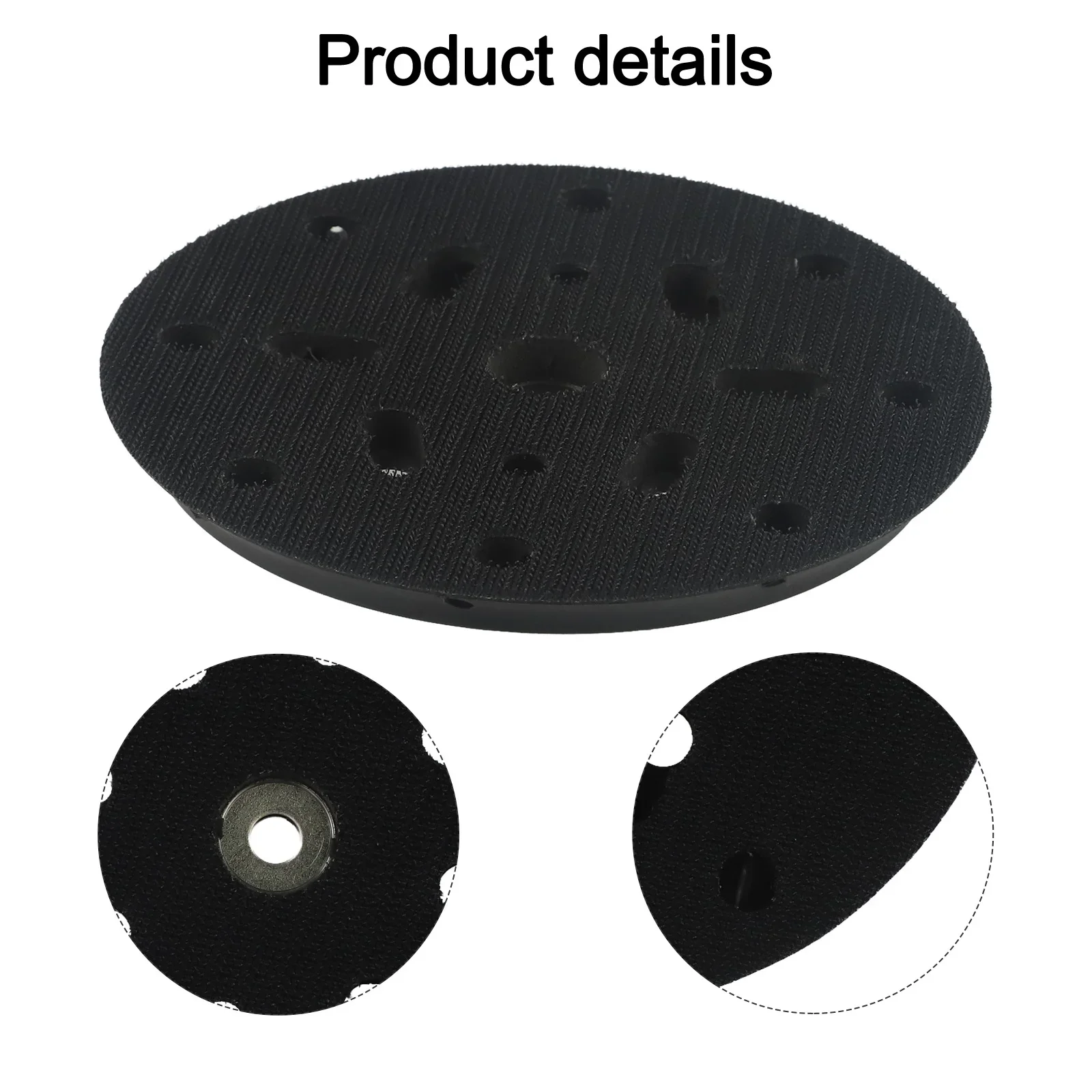 For Dust Removal For Cleaner Air 148mm Sander Backing Pad 17 Holes Sander Pad Easy To Install Good Ventilation
