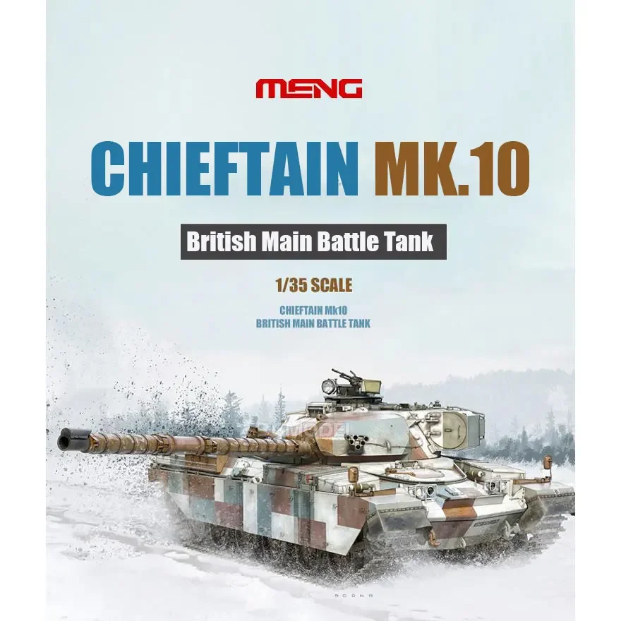 MENG Kit de modelo de tanque montado TS-051 British Chieftain Mk10 Tanque de batalha principal 1/35