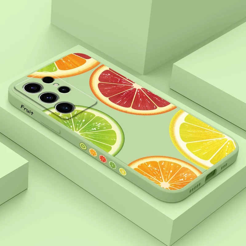 

Colorful Fruits Phone Case For Samsung Galaxy S25 S24 S23 S22 S21 S20 S10 S10E FE Ultra Plus Note 20 Ultra Silicone Cover