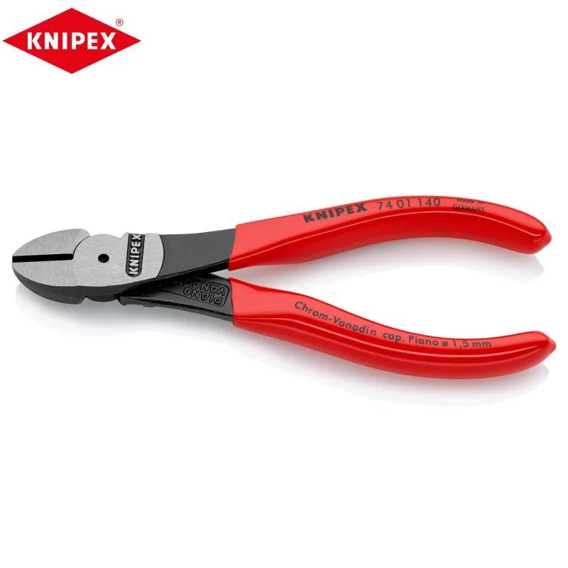 alicate diagonal de alta alavancagem knipex corte muito resistente adequado para trabalhos pesados e continuos 74 01 140 01