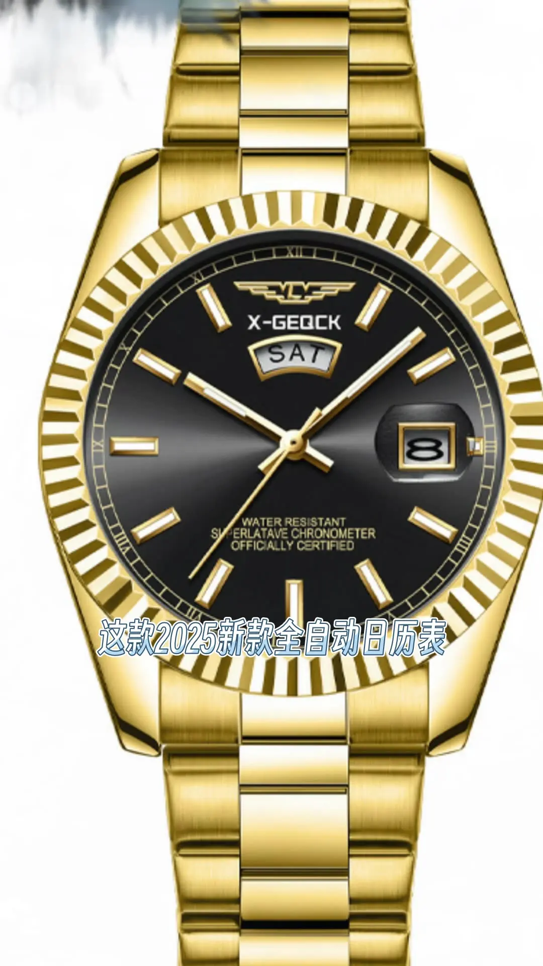 Reloj para hombre, reloj con calendario, correa de acero, reloj para hombre, marca de negocios, reloj de pulsera luminoso de cuarzo, nuevo modelo 2025