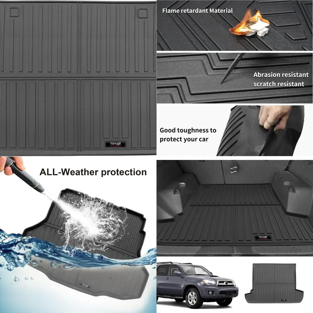 

Custom for 2003-2009 Toyota 4Runner Cargo Mats Trunk Liner All Weather TPE Protection Mat Accessories (for 2003-2009 Toyota 4Run