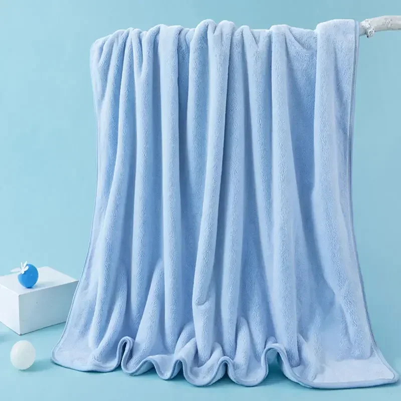 Baby Bathrobe Microfiber Warm Water Absorbent Thickening Quick Drying Household Infant Towel Light Soft Skin Large Size Blanket view 3