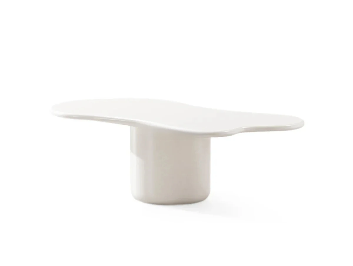 

Italian minimalist designer irregular cream style living room coffee table
