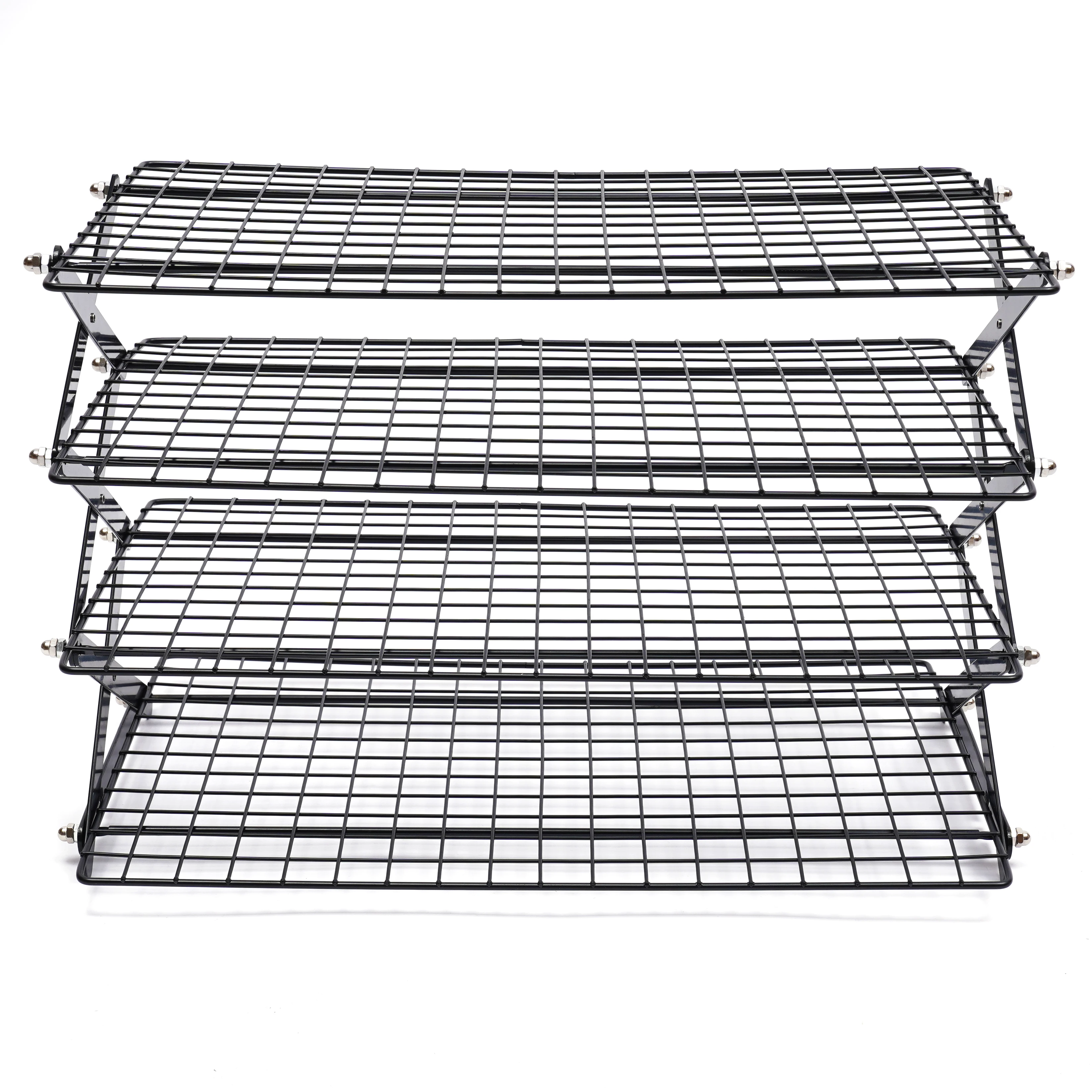 4-Tier Collapsible Cooling Rack Adjustable 3 Setting Design Stackable Cooling US