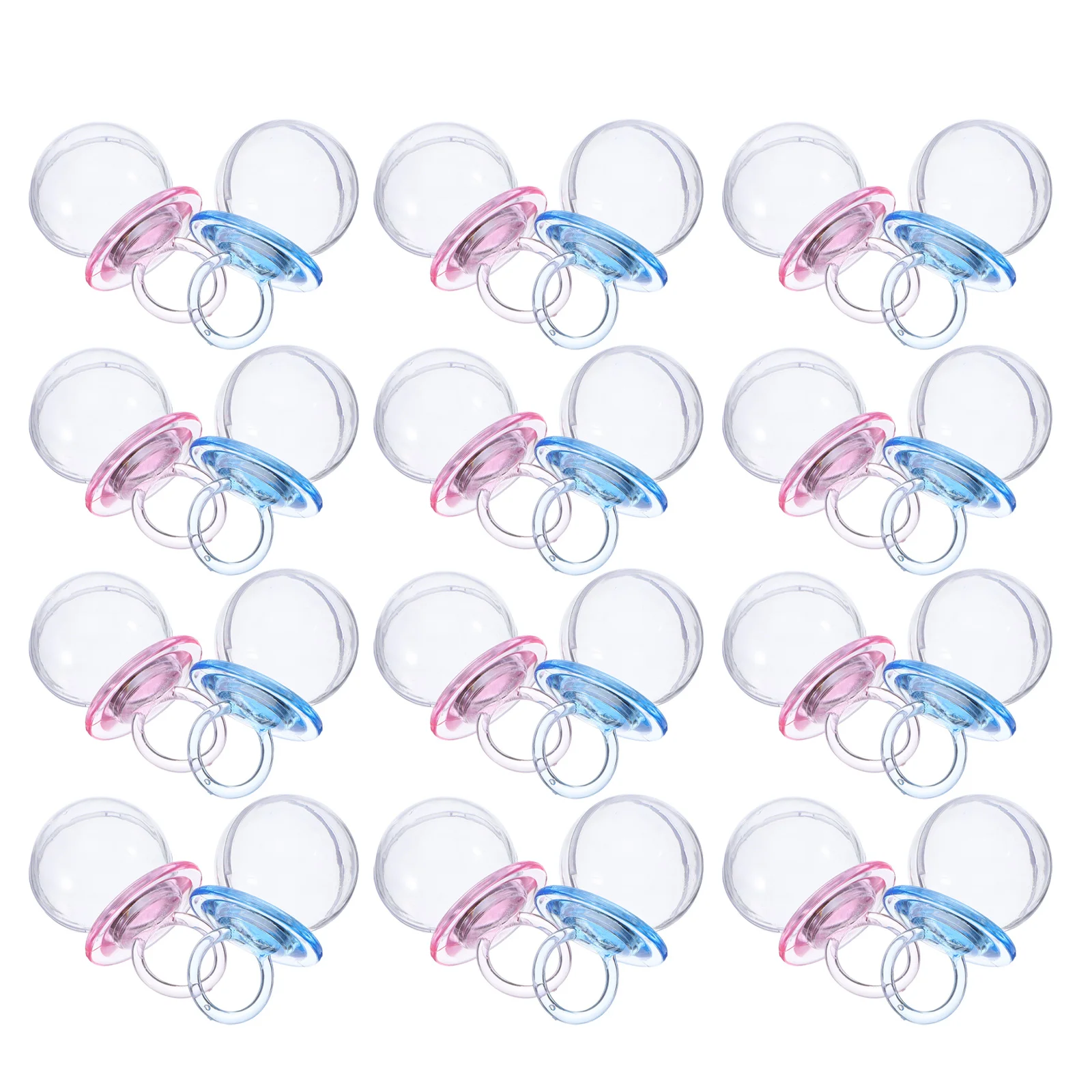 

24Pcs Clear Baby Shower Favor Boxes Pacifier Shaped Candy Containers for Parties Keepsakes Gifts Baby Shower Favors for Guests