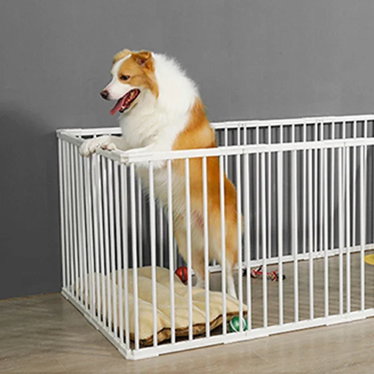 Indoor Large Metal Iron Portable Folding Kennel Exercise Dog Play Pen Playpen Fence Indoor Dog Run Cage