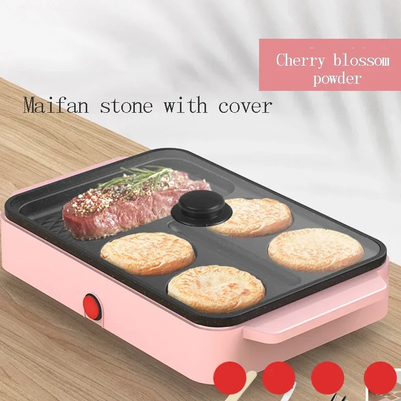 Wajan anti lengket suhu konstan, panci panekuk omelet praktis cetakan Hamburger