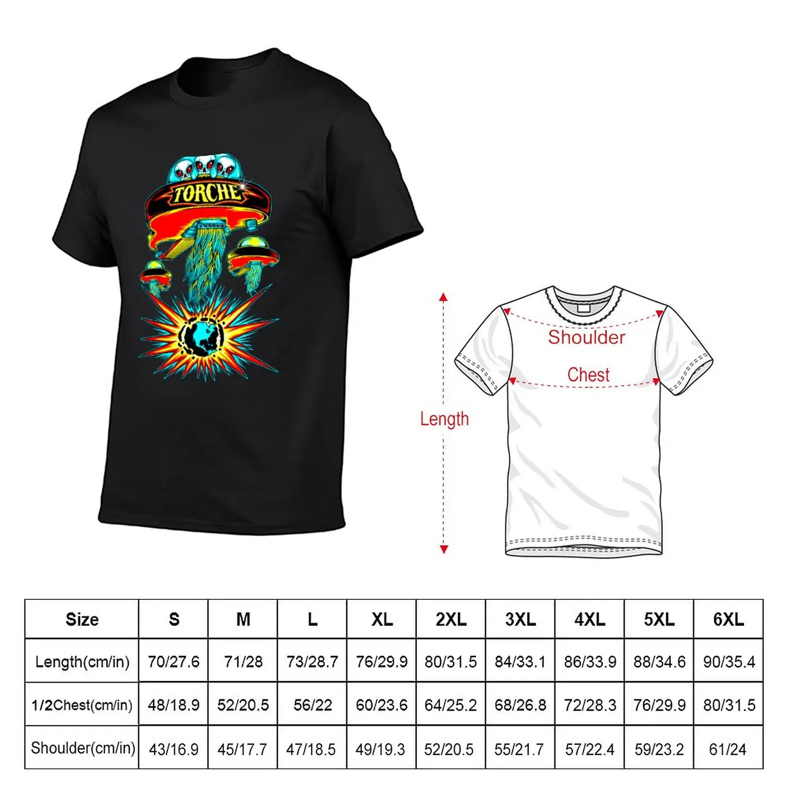 New Best of torche band logo Genres: rock T-Shirt blank t shirts kawaii clothes Men's clothing