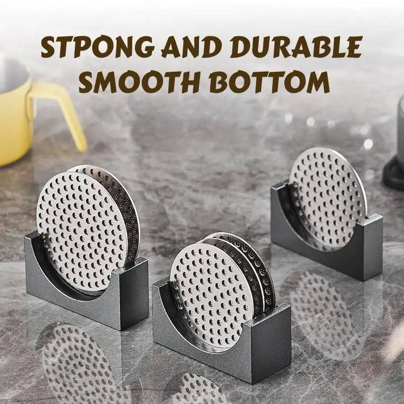 Puck Screen Stand Compact Countertop Metal Coffee Filter Screen Stand Holder for Bar Coffee Shop Espresso Portafilter Restaurant