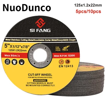 컷 오프 휠 원형 송진 톱날 앵글 연마기 절단 디스크, 금속 다리미 구리 목재 플라스틱 절단 톱, 125mm, 10-5 개 