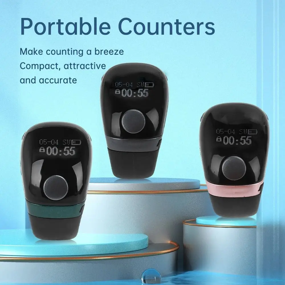 

Removable Point Marker Digital Tally Counter 99999 LCD Display Type-C Charging Smart Ring Counter Touch Control