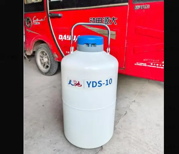 Nitrogen Container Dewar Liquid Nitrogen Tank Nitrogenio Cryogenic Storage Tank With Straps 50MM Nitrogen Container Tank