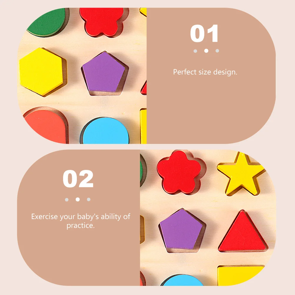 

Wooden Puzzle Board Shape Sorting Toy Matching Toddler Recognition Children Sorter Block Toys Geometry