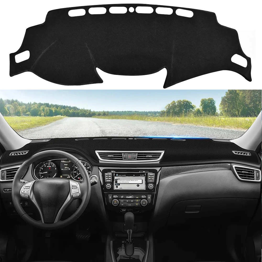 

For Nissan Rogue 2014-2020 Dashboard Cover Mat Dash Board Cover Avoid Light Pad Anti-UV Glare Protector Carpet Car Accessories