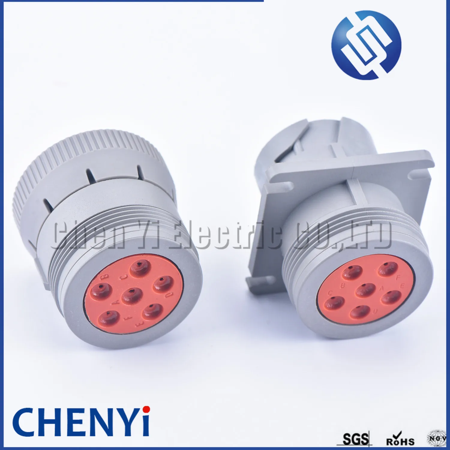 DEUTSCH Gray 6 Pin HD16-6-96S HD10-6-96P HD10 Series Connector ROHS Environmental Protection Waterproof Flame Retardant Plug