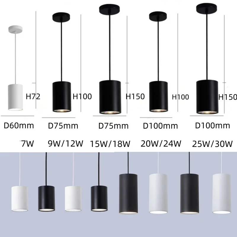 Surface mounted tube lights, LED restaurant hanging line lights, bar lights, ceiling lights, non perforated tube lights/spotligh