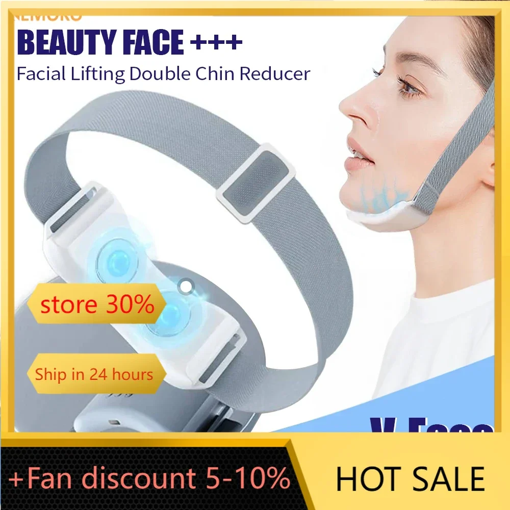 

V-Face Massager Double Chin Reducer Face Shape Facial Lifting Care Slimming Microcurrent Skin Double Chin Reduce Tightening