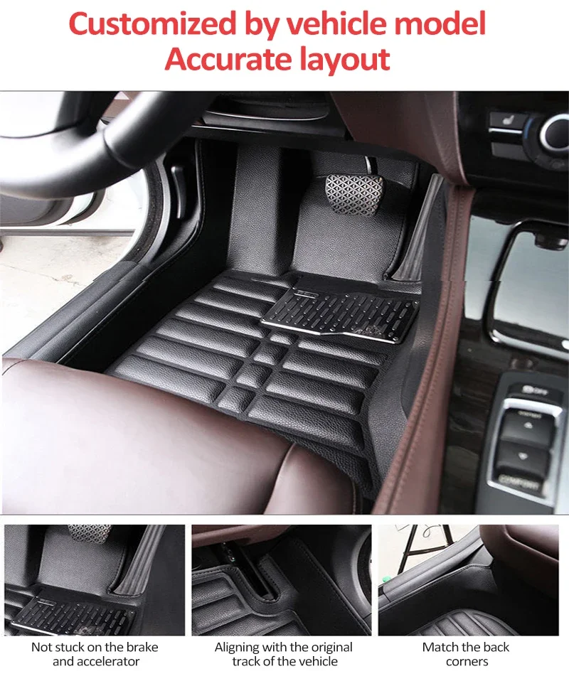 Car Floor Mat For Mazda CX-5 CX5 CX 5 KF MK2 2017~2025 Leather Pad Foot Cover Left Hand Driver Carpets Auto Interior Accessories