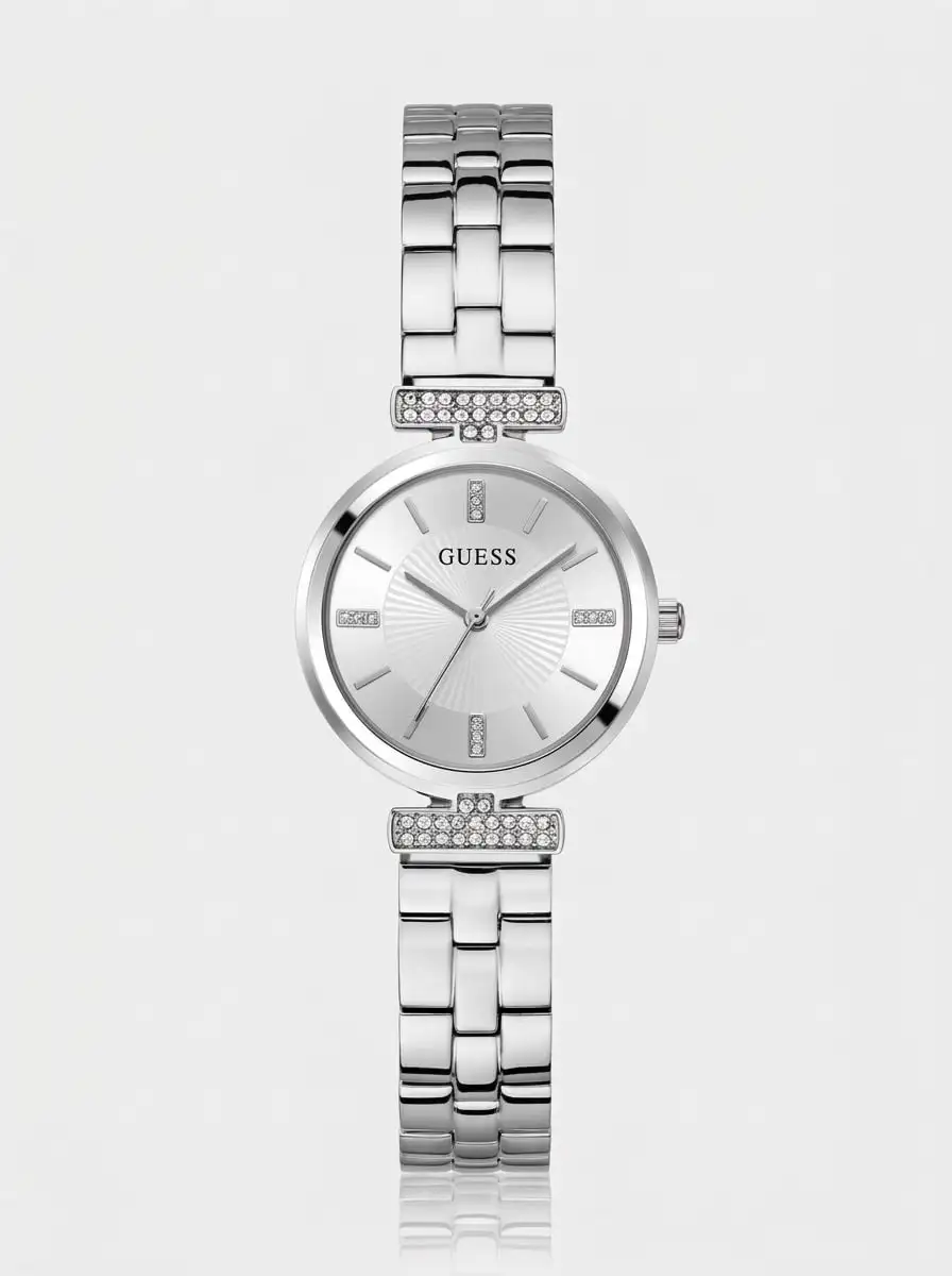 Guess Stainless Steel Women's Watch Dainty #GW0762L1 Quartz Movement Daily Jewelry Watches For Women Stainless Steel Watch