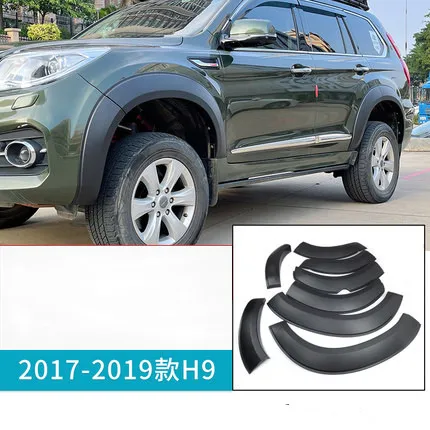 For Haval H9 15-2022 Car Fender Flares Arch Wheel Eyebrow Protector Auto Mudguard Fender Wheel Protector Mud Guard