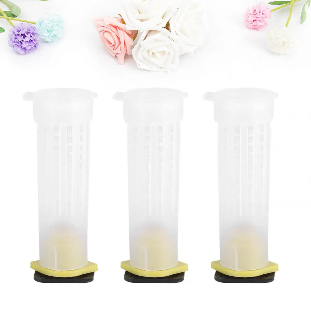40Pcs Safe Bee Protective Box Essential Beekeeping Tool Reliable Bee Case for Honeybee Care Feeding and Protection Against