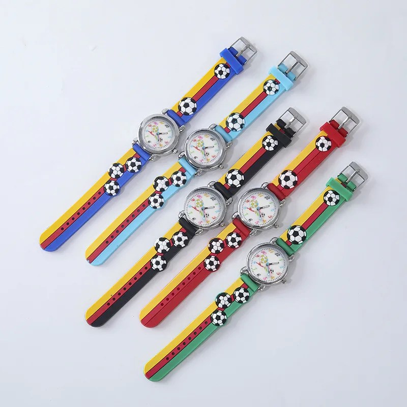 Детские 3D футбольные часы, спортивные часы с героями мультфильмов, игровые часы для мальчиков и девочек