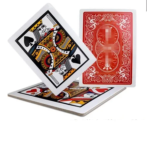 Three Card Monte(Q, K),Size 30*45cm - Magic Tricks Card Change Magie Stage Magic Illusion Gimmick Props Accessories Comedy