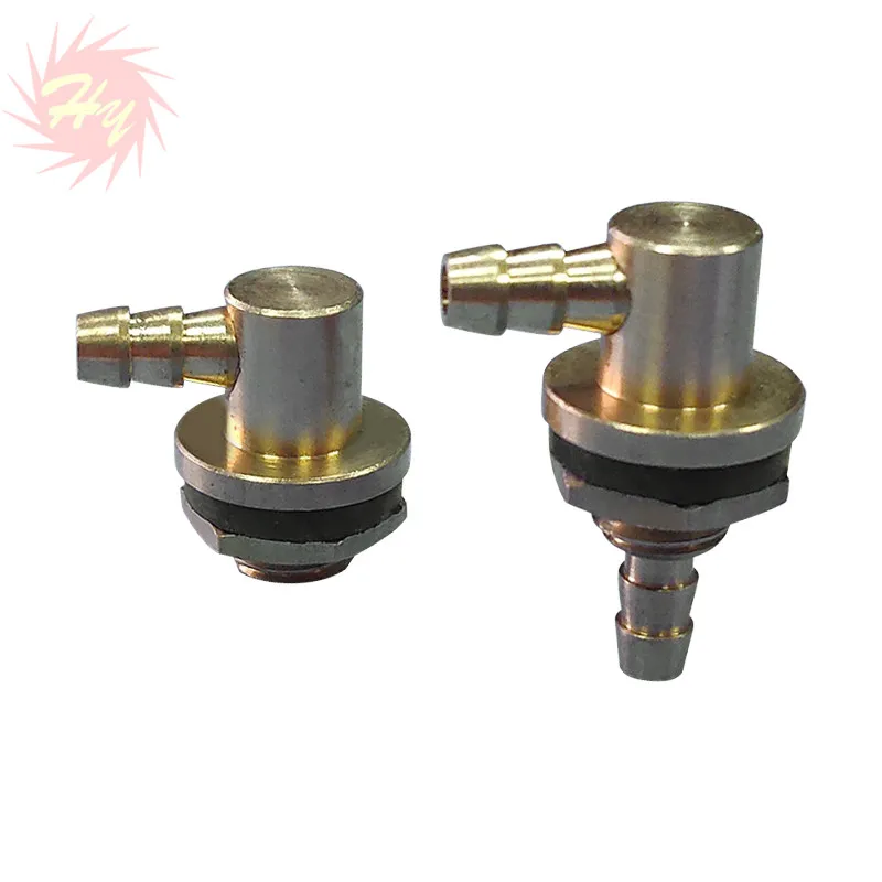 2pcs Copper Fuel Nozzle Outer Dia 14mm Metal Oiler Length 18.5/26.5mm Long Short Oil Nipple For RC Model Tank Accessories