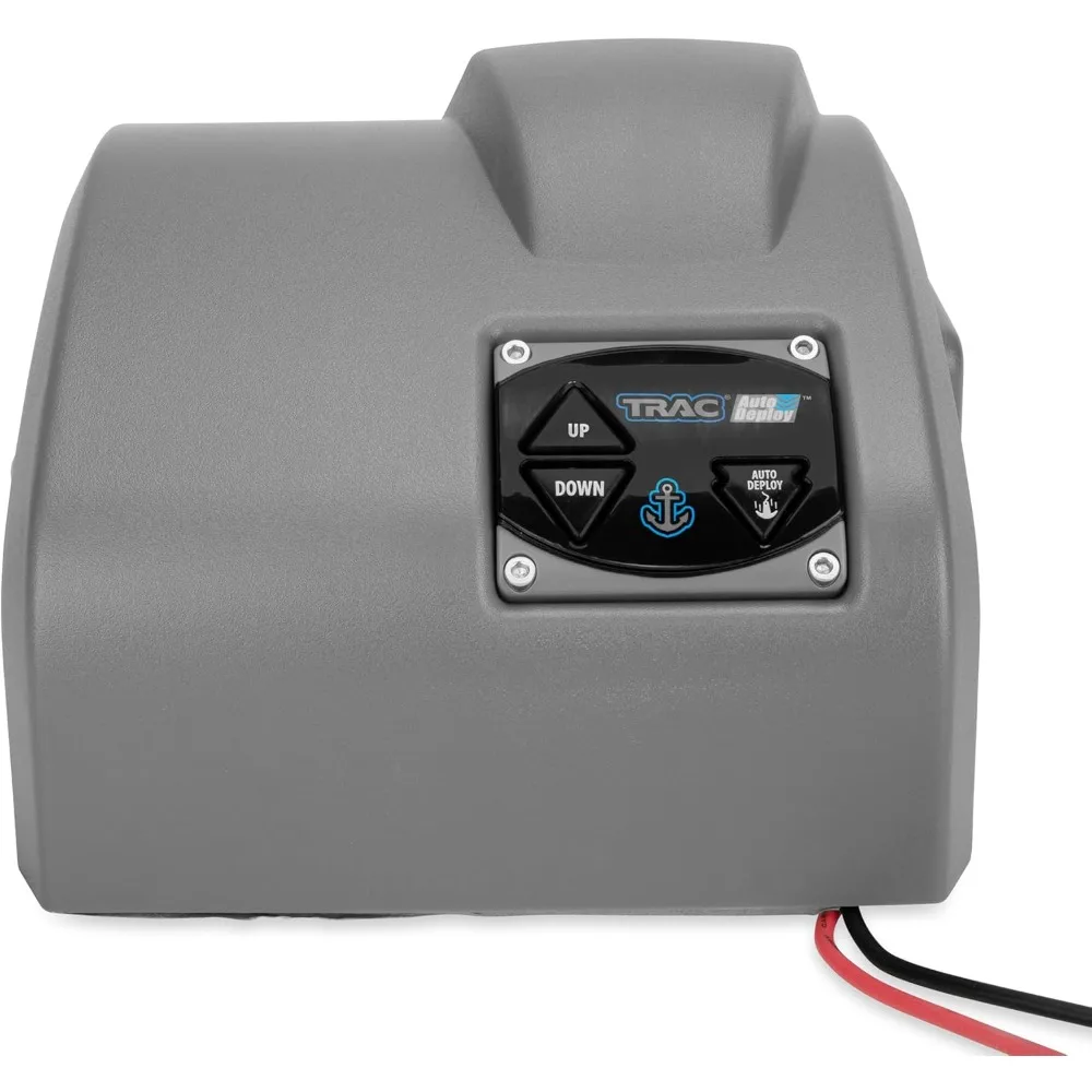 ونش مرساة كهربائي أوتوماتيكي للقوارب المسطحة - يدعم مرساة 40 رطلًا مع حبل ما قبل الجرح بطول 100 قدم #4