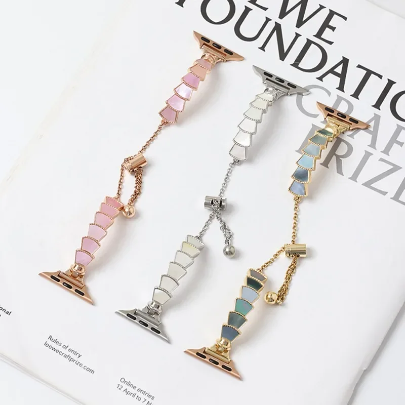 Srap con carcasa de Metal para Apple Watch, correa de reloj 7, 41mm, 45mm, pulsera para iwatch series SE 5 4, 40mm, 42mm, 38mm, 44mm