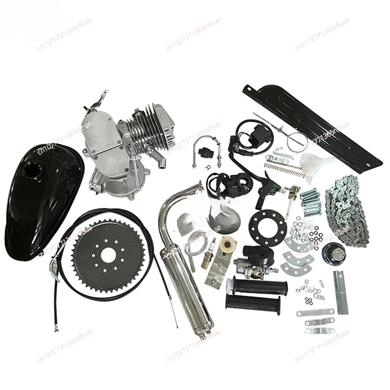 

Motorcycle Bicycle 80CC Engine Set Accessories Fuel Tank Exhaust Pipe Chain Gear Handle Handle Switch