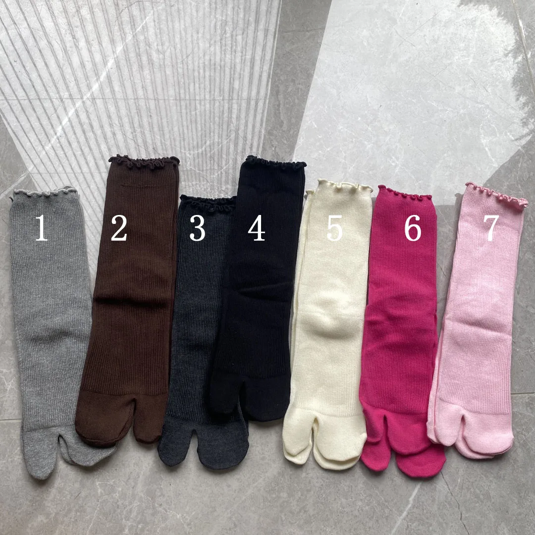 Fall/Winter Fungus side Integrated  Women's split-toe socks