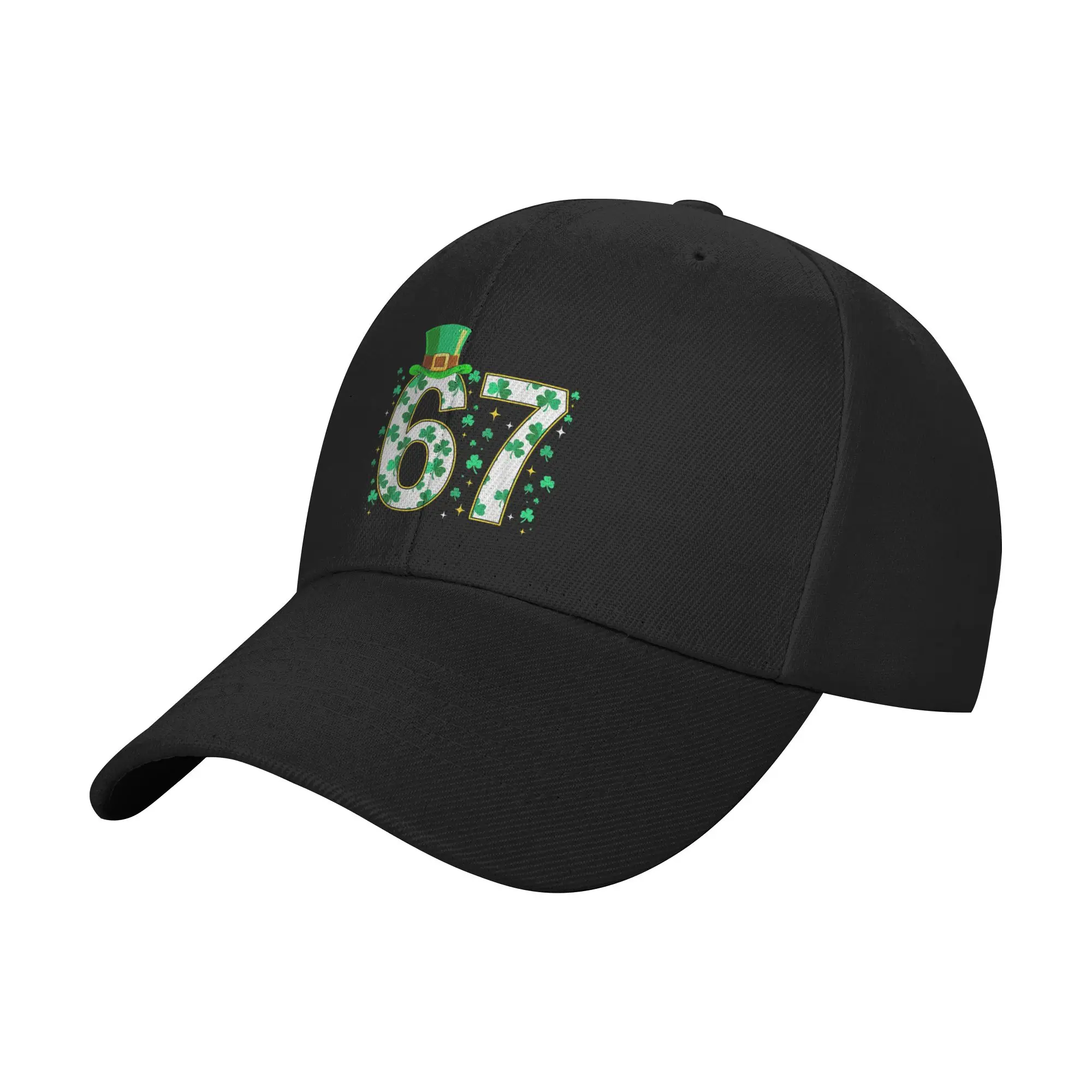 67 St Patricks Day Six Seven Shamrock Funny 6 7 Irish Meme Sun Baseball Cap Summer Male  Custom Logo Trucker Hat Adjustable
