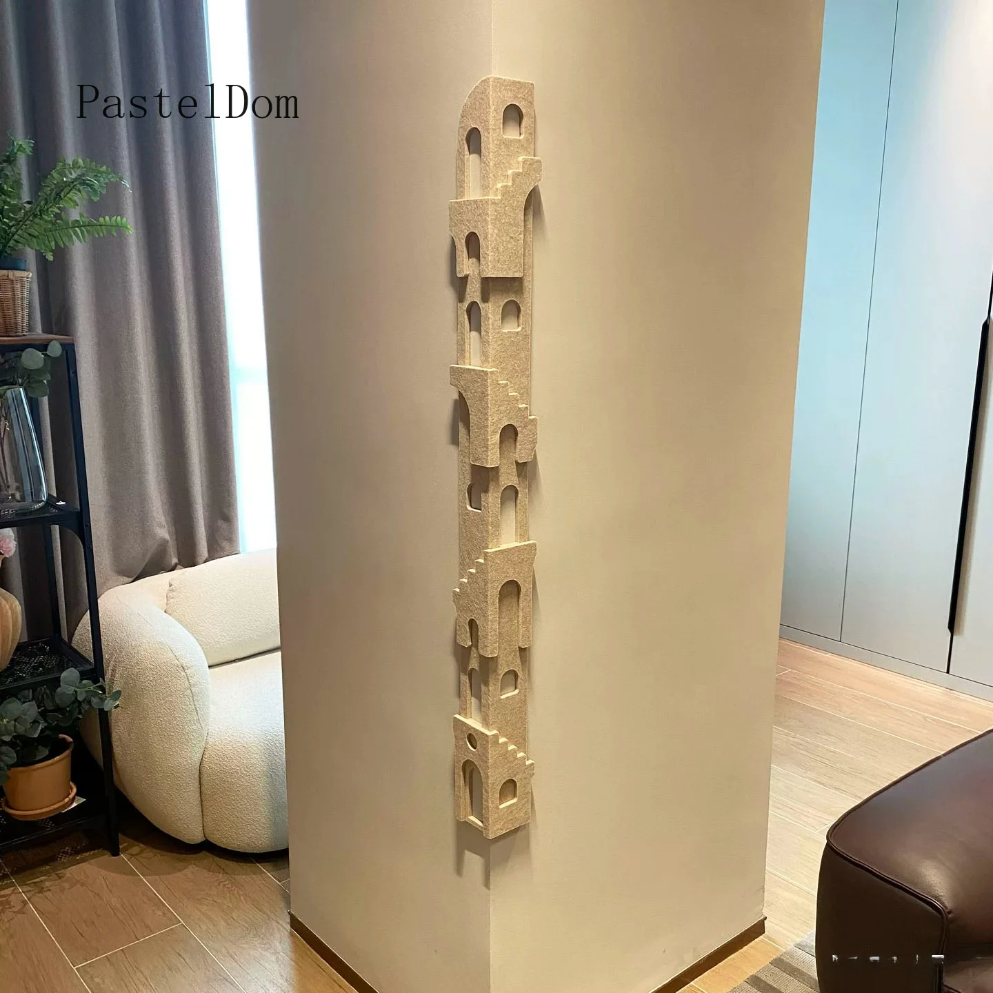 Castle Corner Wall Sticker Creative Living Room Porch Corner Cover Ugly Anti-collision 3d Wall Installation Art One Piece