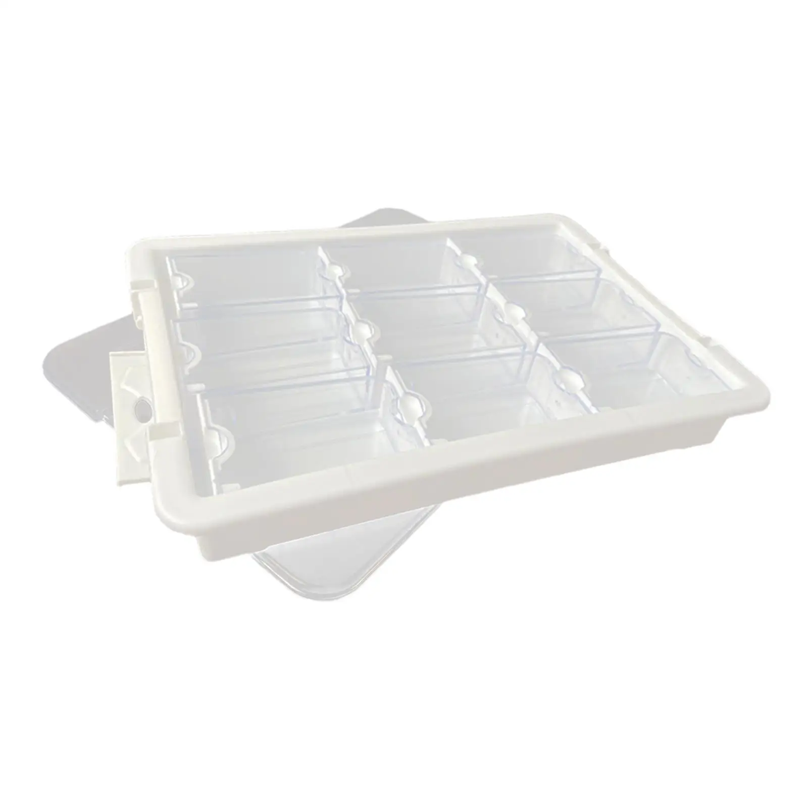 

Bead Storage Jewelry Organizer Box Compartments Storage Case Rectangle Clear Grids Box for Hardware Necklaces Crafts Beads Rings