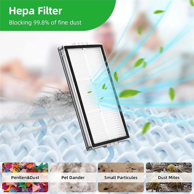 B58B-استبدال الملحقات ل Roborock Saros 10R روبوت فراغ الجانب الرئيسي فرشاة فلتر Hepa ممسحة منصات أكياس الغبار