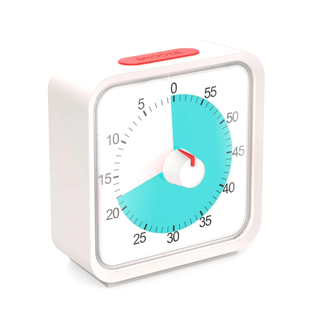 

BAAY Pomodoro Timer For Kitchen, Time Management Study Classroom Timer, 60-Minute Visual Timer With Silent Operation Durable -C