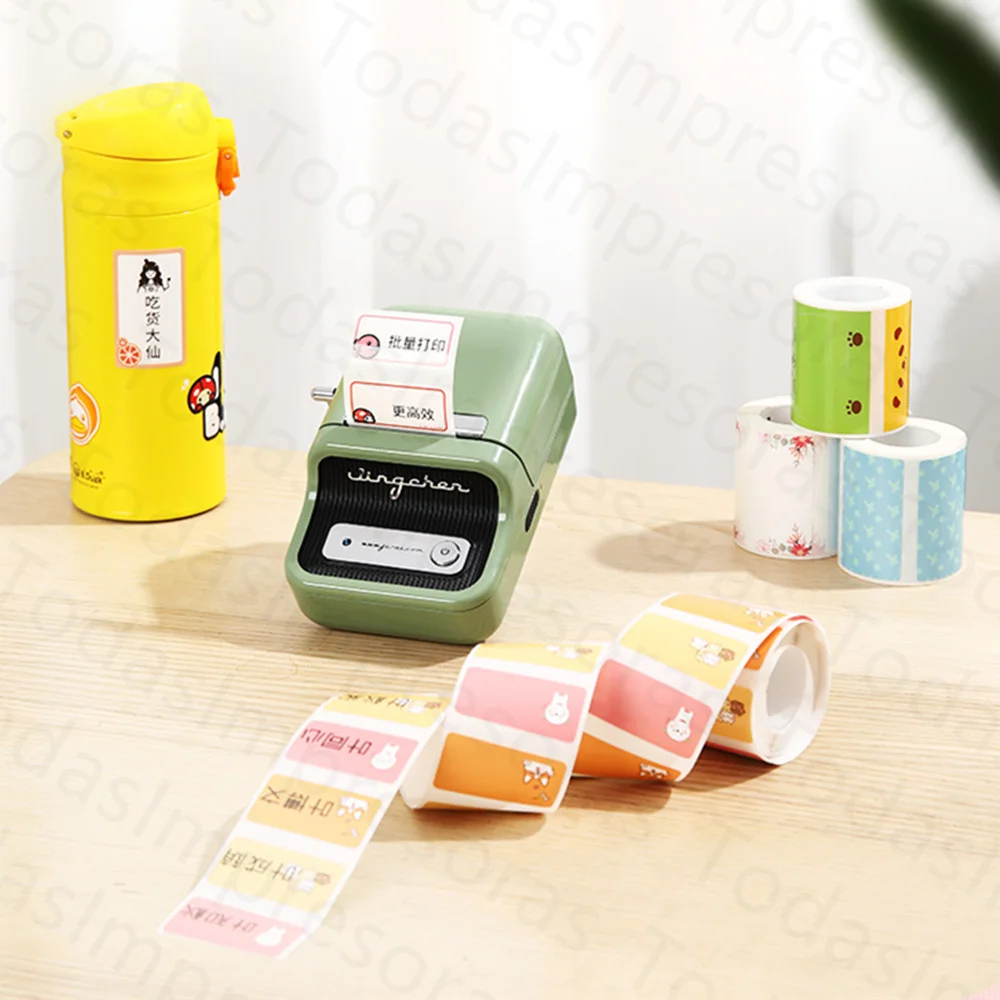 NiiMbot Label Paper Sticker Paper B1 B21 B3S B203 Waterproof Anti-Oil Tear-Resistant Price Tag Color Label Paper Papeles Termico