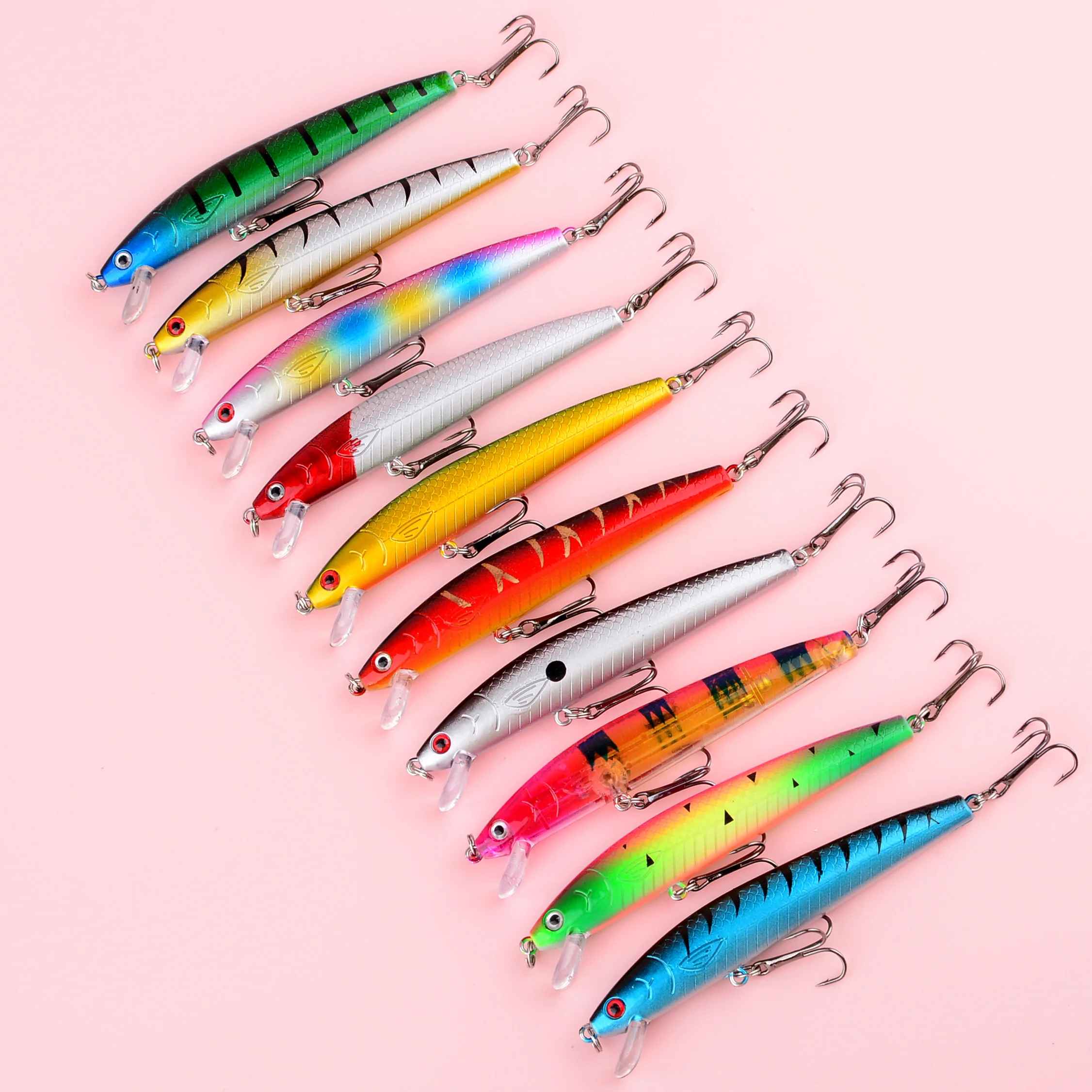 Wobbler Minnow flotante para lubina y carpa, señuelo realista - imagen 2