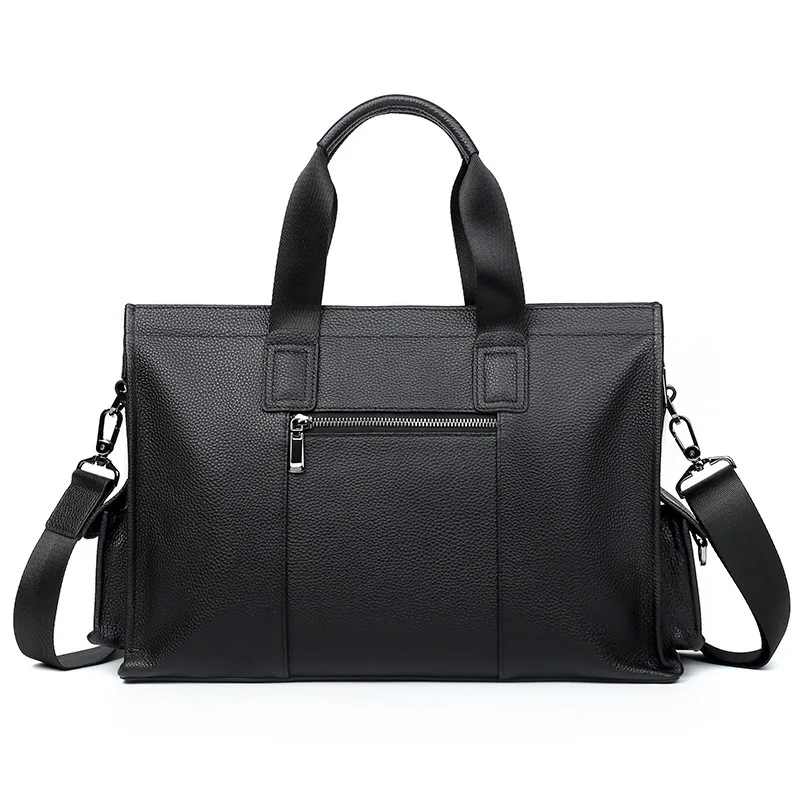 حقيبة ساعي أصلية من الجلد للرجال حقائب ذات سعة كبيرة للرجال حقيبة كمبيوتر محمول عصرية بطبقة علوية من جلد البقر حقيبة كروس