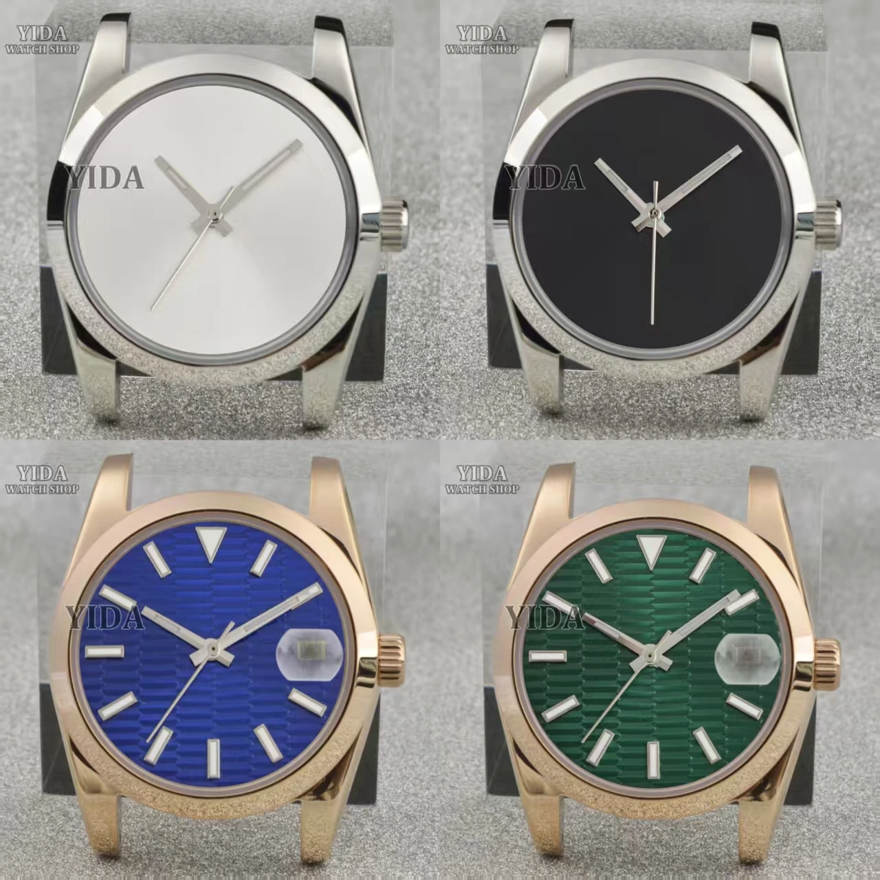 

36/39mm NH35 Case Dial Luminous Hands Stainless Steel Sapphire Crystal Watch Parts for Datejust NH35 Automatic Movement Replaces