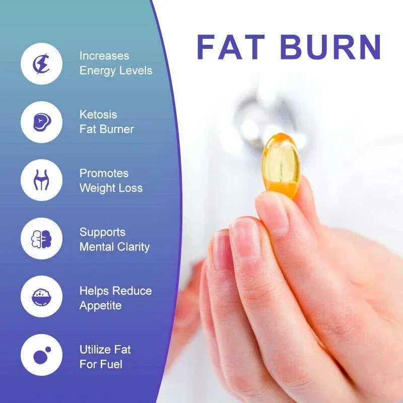 Weight Loss 100% Organic Keto Detox Capsules Flat Belly Deep Cleansing Detox Provides Energy Fat Burning Appetite Suppressant