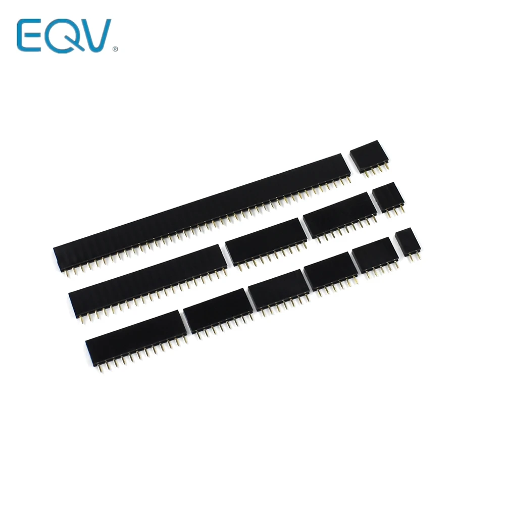 100pcs Single row female 2.54MM spacing Pin socket female Header Connector 10P