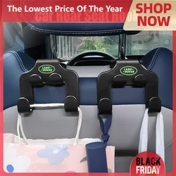 Gancho trasero para asiento de coche, soporte para teléfono, almacenamiento de reposacabezas automático, doble soporte, accesorios para LandRover SVR Evoque Defender Discovery, 1 Uds.