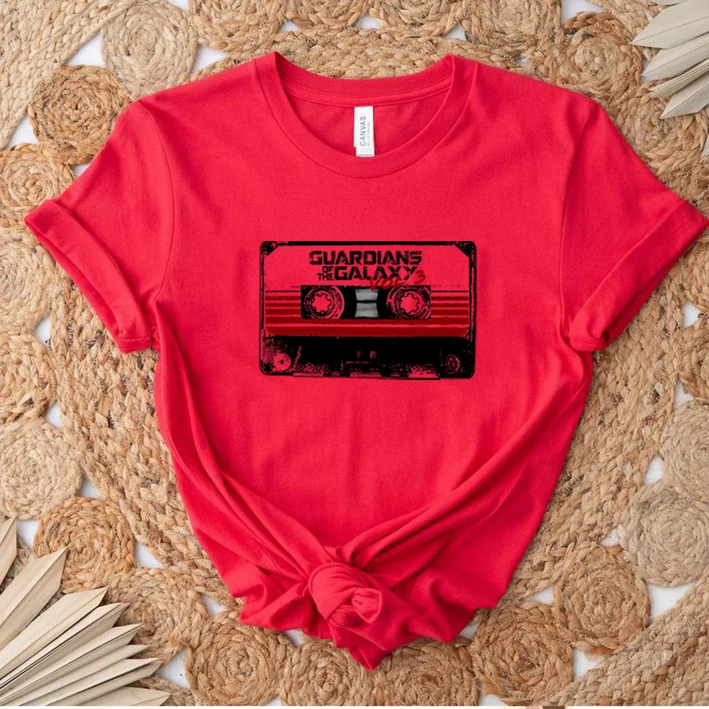 Vrouwen T Shirtretro Gotg Volume 3 Geweldige Mix Tape Shirt Raket Wasbeer Tee Fans Cadeau Unisex Grafische Esthetische Kleding